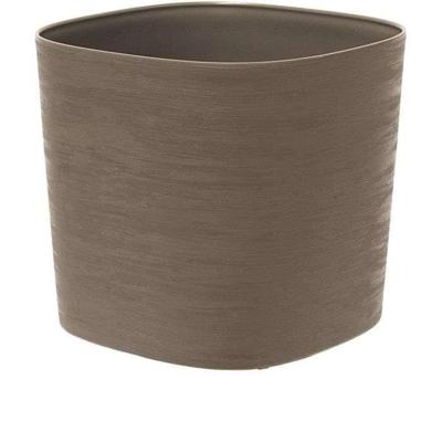 Pot met waterreserve - GARDEN ID Respect - Taupe 40 x 40 cm - 100% huishoudelijk afval - 100% recyclebaar - Gestructureerd oppervlak. Pot met waterreserve - GARDEN ID Respect - Taupe 40 x 40 cm - 100% huishoudelijk afval - 100% recyclebaar - Gestructureerd oppervlak.