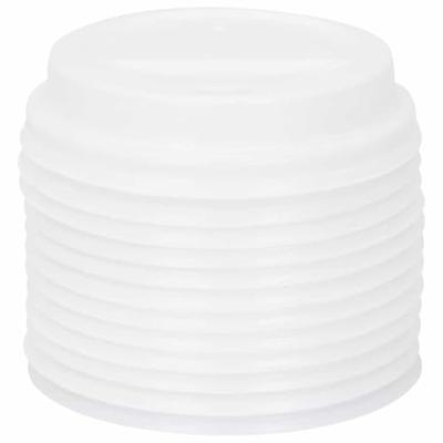 VidaXL Papieren koffiebekerdeksels ø80 mm 8oz 1000 st kunststof wit