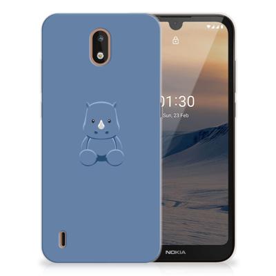 Nokia 1.3 Telefoonhoesje met Naam Baby Rhino Nokia 1.3 Telefoonhoesje met Naam Baby Rhino