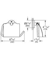Toiletrolhouder GROHE Essentials Met Deksel Hard Graphite Geborsteld - thumbnail