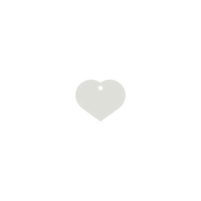 Naamplaatje voor halsband Imarc Heart Wit Naamplaatje voor halsband Imarc Heart Wit
