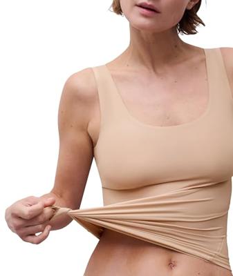 Dames hemd naadloos - Soft Stretch - Seamless invisible dames onderhemd - Microfiber singlet - thumbnail