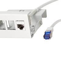 LogiLink CC5152S RJ45 Netwerkkabel, patchkabel CAT 6A S/FTP 25 m Grijs Snagless 1 stuk(s) - thumbnail