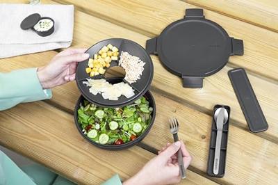 Brabantia Make & Take saladebak 1,3 liter kunststof dark grey - thumbnail
