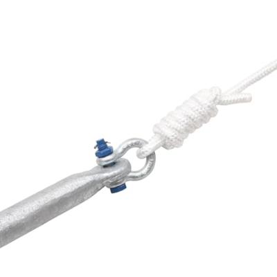 VidaXL Anker met touw inklapbaar 12 kg thermisch verzinkt gietijzer