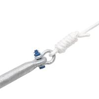 VidaXL Anker met touw inklapbaar 12 kg thermisch verzinkt gietijzer - thumbnail