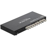 Delock 93253 8 poorten SDI-splitter Met metalen behuizing 1920 x 1080 Pixel Zwart - thumbnail