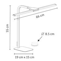 Bureaulamp unilux strata base led wit - thumbnail