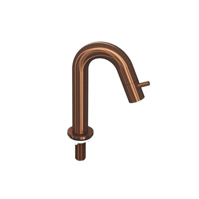 INK - Fonteinkraan Staand Gebogen Laag Model - Br Rose Goud Mat