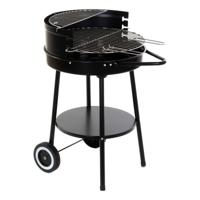Kolenbarbecue met wielen DKD Home Decor Zwart Metaal Plastic 59 x 49,5 x 82 cm - thumbnail