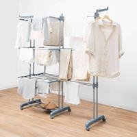 Opvouwbare verticale uitschuifbare wasdroger met wielen Dolver XL InnovaGoods 30 Stangen - thumbnail