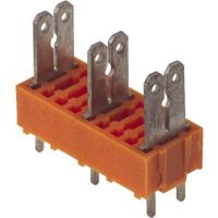 Weidmüller 9500750000 Splitter voor platte connectoren Insteekbreedte: 6.3 mm Insteekdikte: 0.8 mm 180 ° Deels geïsoleerd Oranje, Zilver 100 stuk(s) - thumbnail