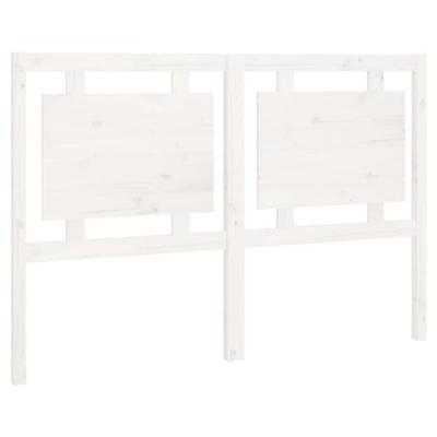 Hoofdbord 145,5x4x100 cm massief grenenhout wit