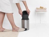 Brabantia Newicon Pedaalemmer 3L Mat Staal - thumbnail
