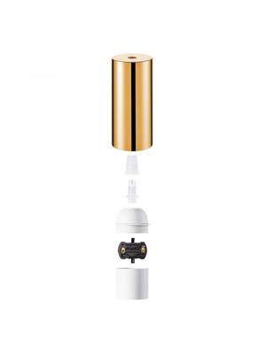 Light depot - kunststof fitting rond E27 - goudkleur - Outlet Light depot - kunststof fitting rond E27 - goudkleur - Outlet