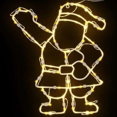 VidaXL Kerstverlichting silhouet van de kerstman2 st 35 leds warm wit - thumbnail