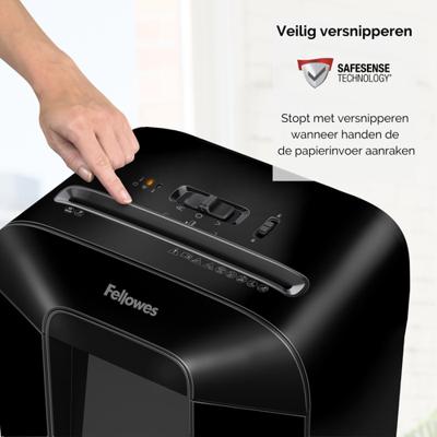 Papierversnipperaar Microsnippers Fellowes 4400801 19 L 4 x 40 mm Zwart - thumbnail