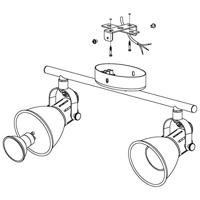 Eglo Landelijke spotSeras 2 2-lichts - 98398 - thumbnail