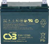 CSB Battery EVH 12390 Loodaccu 12 V 39 Ah Loodvlies (AGM) (b x h x d) 196 x 178 x 155 mm M6-schroefaansluiting Cyclusbestendig, Onderhoudsvrij, Geringe - thumbnail