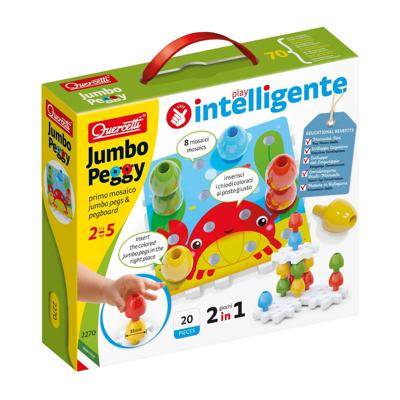 Quercetti jumbo insteek pinnen, 20dlg. Quercetti jumbo insteek pinnen, 20dlg.