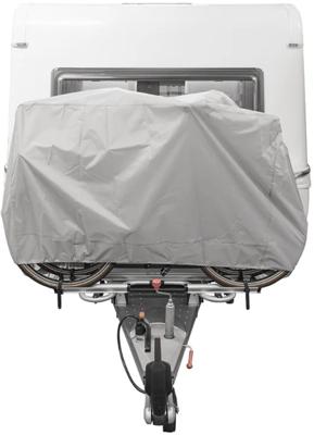 Proplus xl fietshoes - 210d oxford ripstop - lichtgrijs - 2 fietsen - e-bikes