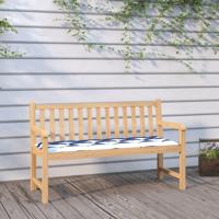 VidaXL Tuinbankkussens 2 st oxford stof gestreept wit en blauw - thumbnail