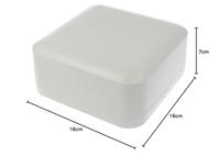 Hammond Electronics 1556FAGY Universele behuizing 160 x 160 x 70 ABS kunststof Brandvertragend Grijs 1 stuk(s) - thumbnail