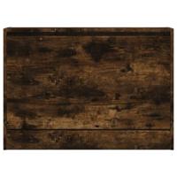 Schoenenkast 80x21x57 cm bewerkt hout gerookt eikenkleurig - thumbnail