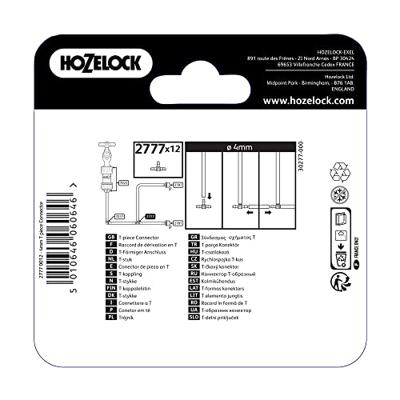 T-stuk dia. 4 mm Hozelock - Hozelock T-stuk dia. 4 mm Hozelock - Hozelock