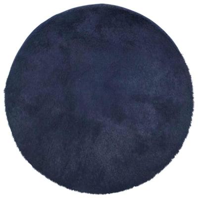 Hoogpolig vloerkleed NAVARRA 120x120 cm polyester marineblauw Hoogpolig vloerkleed NAVARRA 120x120 cm polyester marineblauw