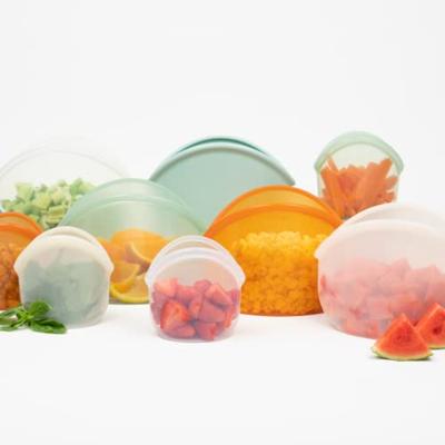 Food Huggers Herbruikbare bewaarzak - 900ml - clear - thumbnail