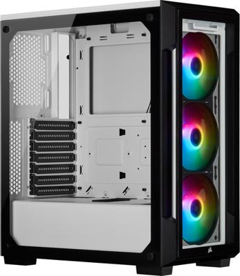 iCUE 220T RGB Tempered Glass - Midtowermodel - ATX - geen voeding - 3x RGB fan - iCUE - gehard glas iCUE 220T RGB Tempered Glass - Midtowermodel - ATX - geen voeding - 3x RGB fan - iCUE - gehard glas