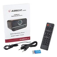 Albrecht DR 790 Radio/CD-speler DAB+, VHF (FM) AUX, Bluetooth, CD Bruin - thumbnail