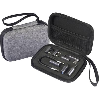 Renkforce USB 4, USB 3.1 Gen 1 (USB3.0) Verbindingskabel [1x USB 3.0 - 1x ] USB C Aluminum adapter Kit set with bag in grey color 0.13 m 8K UHD