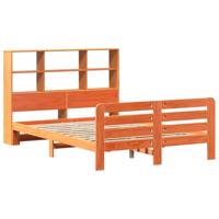 Bedframe zonder matras massief grenenhout wasbruin 150x200 cm - thumbnail