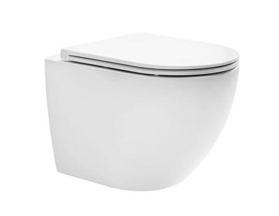 QeramiQ Cyclone Wandclosetpack - 37x52cm - diepspoel - cycloneflush - spoelrandloos - softclose zitting - glans wit 1936844