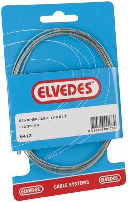 Elvedes gasbinnenkabel universeel 2250mm 7,7 draads v-nippel (op kaart)
