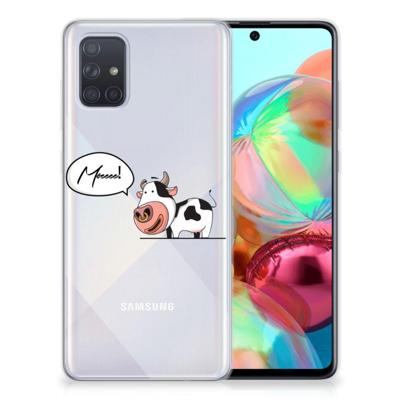 Samsung Galaxy A71 Telefoonhoesje met Naam Cow Samsung Galaxy A71 Telefoonhoesje met Naam Cow