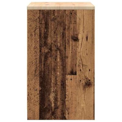 VidaXL Garagekast 60x51x85 cm massief grenenhout oud hout