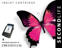 Kangaro SL-11011061 Cartridge SecondLife Canon PG 510/512 Zwart - thumbnail