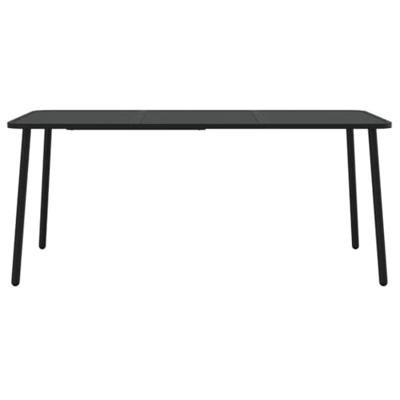 Tuintafel 165x80x71 cm staal antracietkleurig