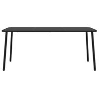 Tuintafel 165x80x71 cm staal antracietkleurig - thumbnail