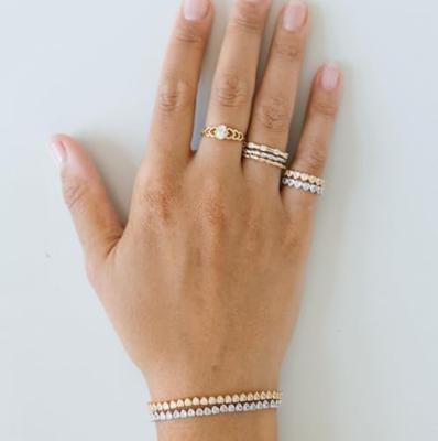 Dames ring 24KAE 124141Y/54 Gouden 14