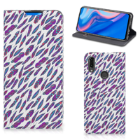 Huawei P Smart Z Hoesje met Magneet Feathers Color - thumbnail