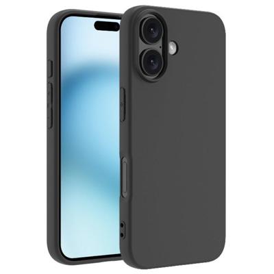 Lunso iPhone 16 Plus hoesje - Ultra dunne Backcover - Zwart
