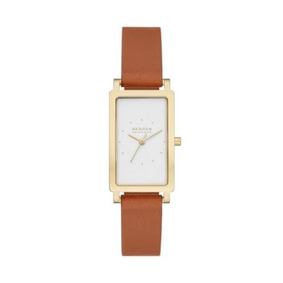 Horlogeband Skagen SKW3097 Leder Oranje 14mm Horlogeband Skagen SKW3097 Leder Oranje 14mm
