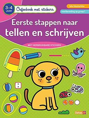 Deltas Oefenboek met stickers - tellen en schrijven (3-4 jaar)