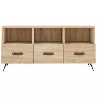 Tv-meubel 102x36x50 cm bewerkt hout sonoma eikenkleurig - thumbnail