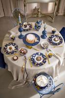 Pip Studio Schaal Metaal Bol Navy/Goud - thumbnail