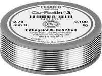 Felder Cu-Rotin® 3 Soldeertin, loodvrij Spoel Sn97Cu3 0.100 kg 2.7 mm - thumbnail